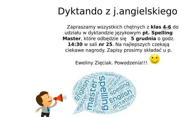 Dyktando z języka angielskiego