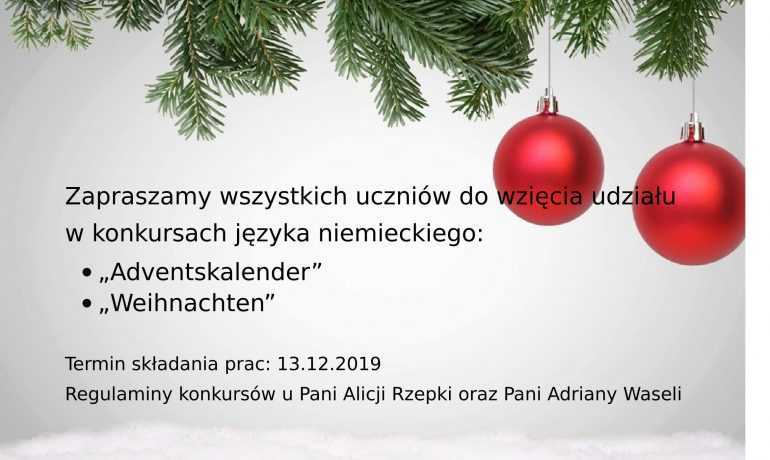 JĘZYK NIEMIECKI - KONKURS:)