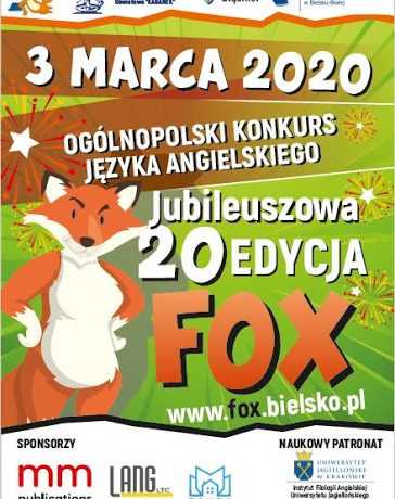 Wyniki Ogólnopolskiego Konkursu Języka Angielskiego FOX 2020